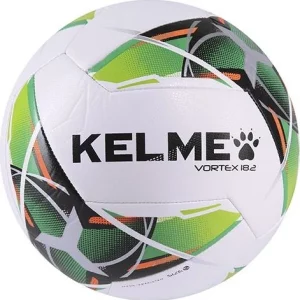 Balón de fútbol Kelme VORTEX 18.2 – Blanco y Verde Lima, Talla 4