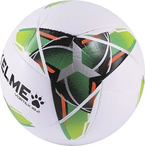 Balón de fútbol Kelme VORTEX 18.2 – Blanco y Verde Lima, Talla 4